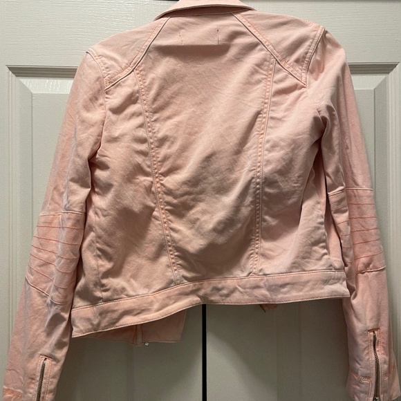 Topshop Pink Denim Jacket - Picture 2 of 4